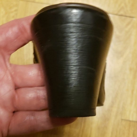 Clarks Bendables brown leather heeled clogs 8 - Picture 5 of 5